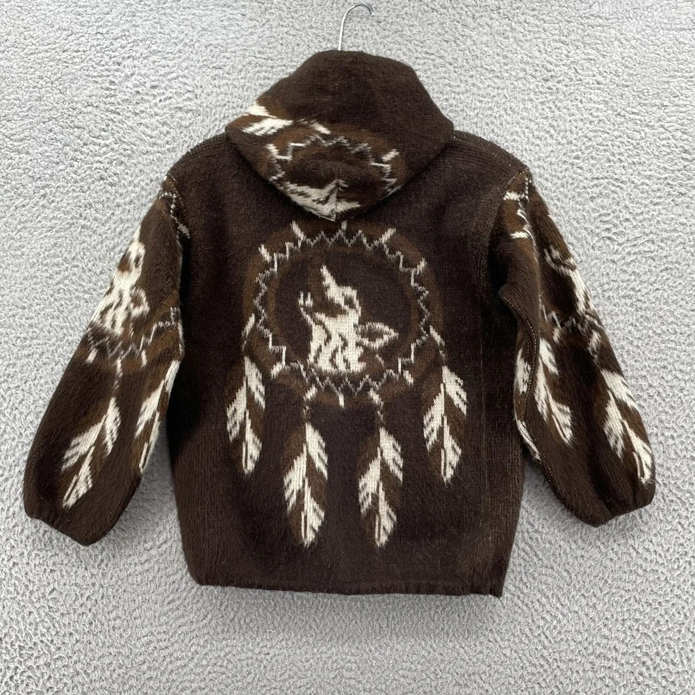 Artrisanal Wool Jacket Kids 8 Aztec‎ Southwestern Dream Catcher Outdoor Cabin